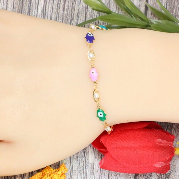 "Trendy Handmade Bracelet – A Stylish Gift for Women & Girls, MAR091491 - Picture 3 of 10